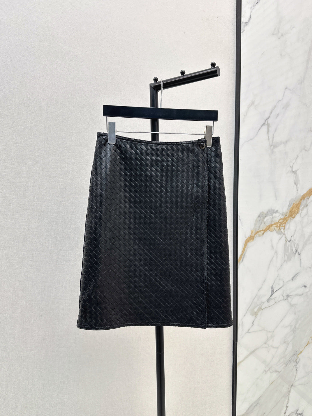 Bottega 25ss woven leather skirt