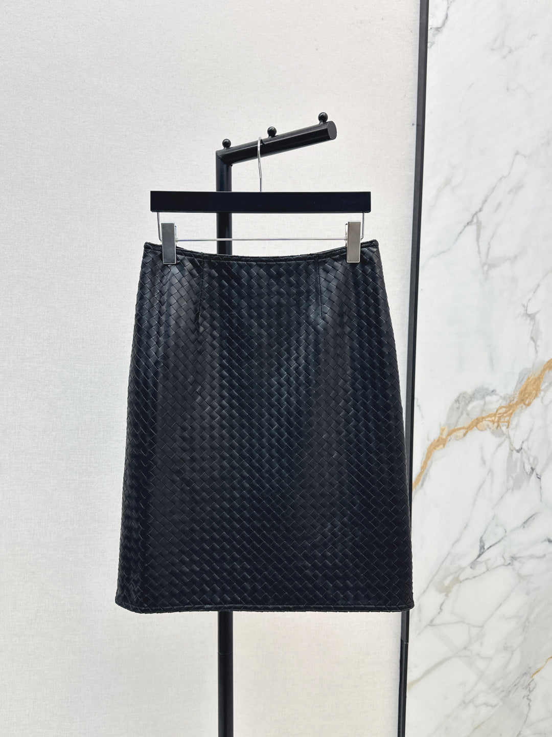 Bottega 25ss woven leather skirt