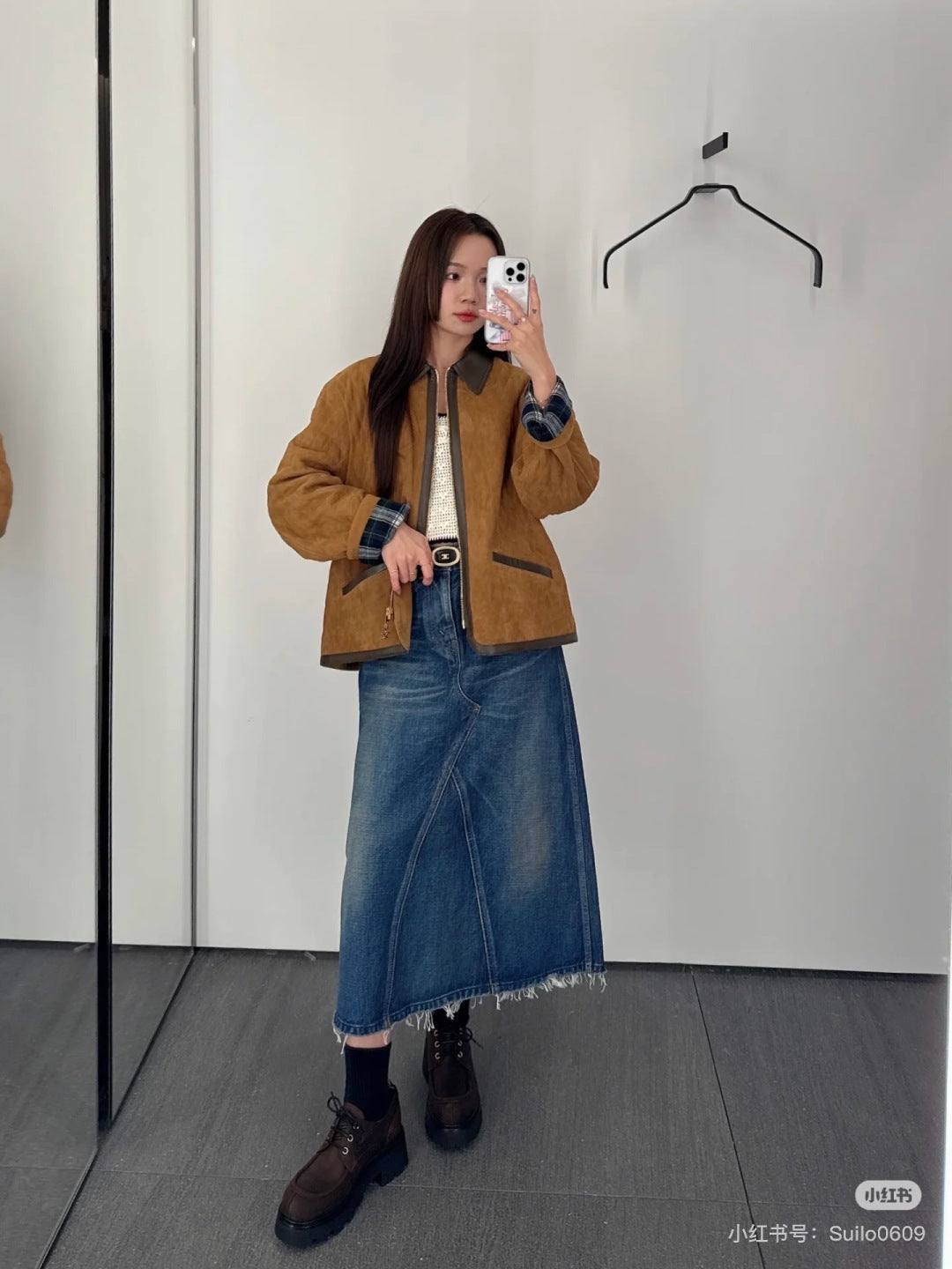 Celi 25fw denim skirt