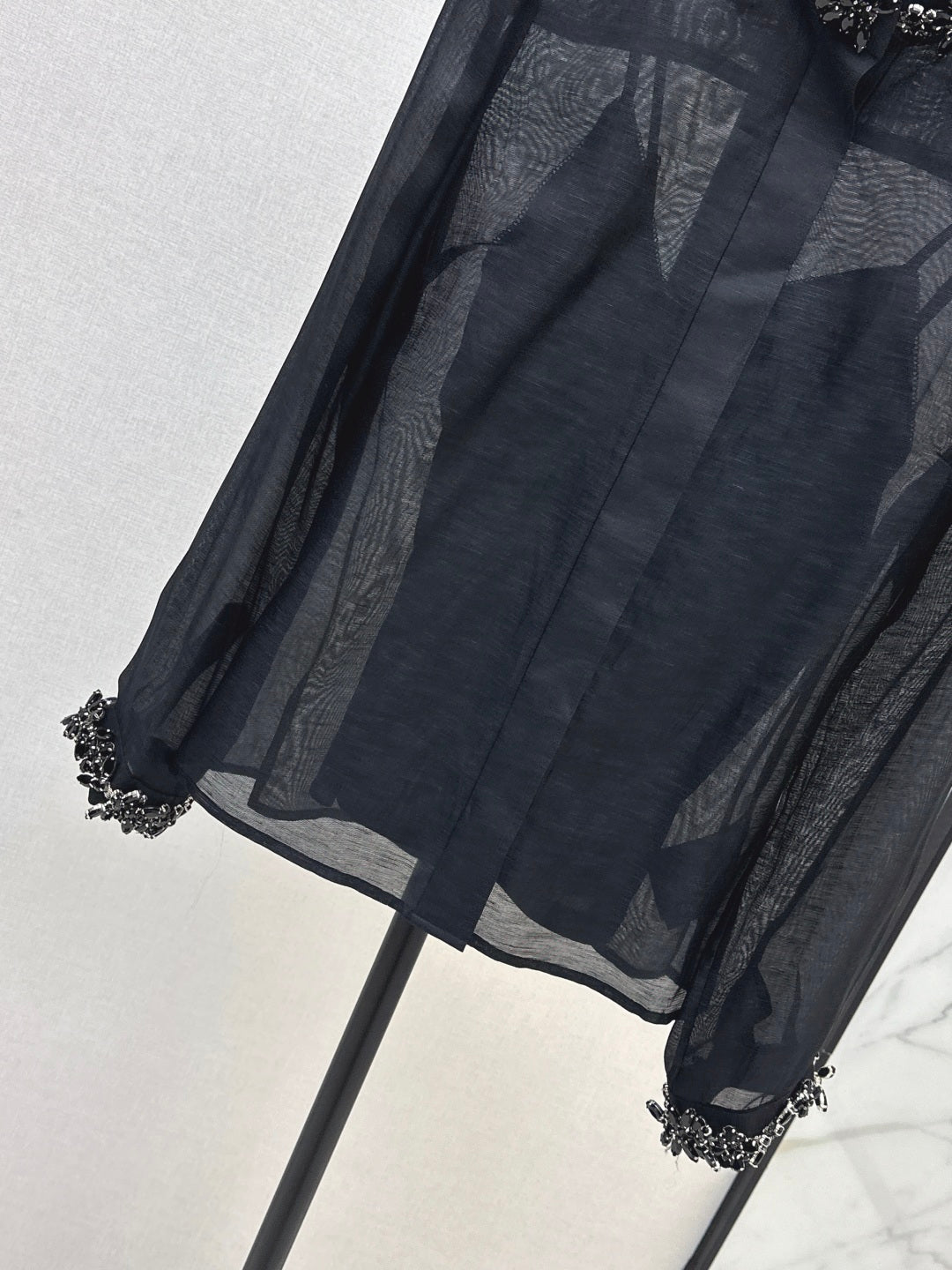 Zimm 25fw beaded shirt