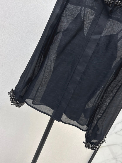 Zimm 25fw beaded shirt