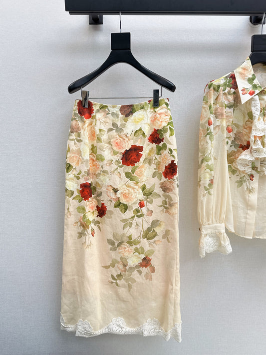 Zimm 25fw linen skirt