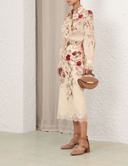 Zimm 25fw linen skirt