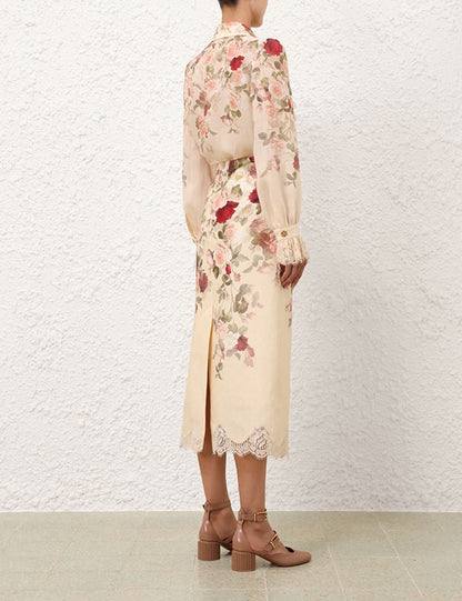 Zimm 25fw linen skirt