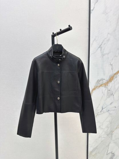 Herm 25fw leather jacket