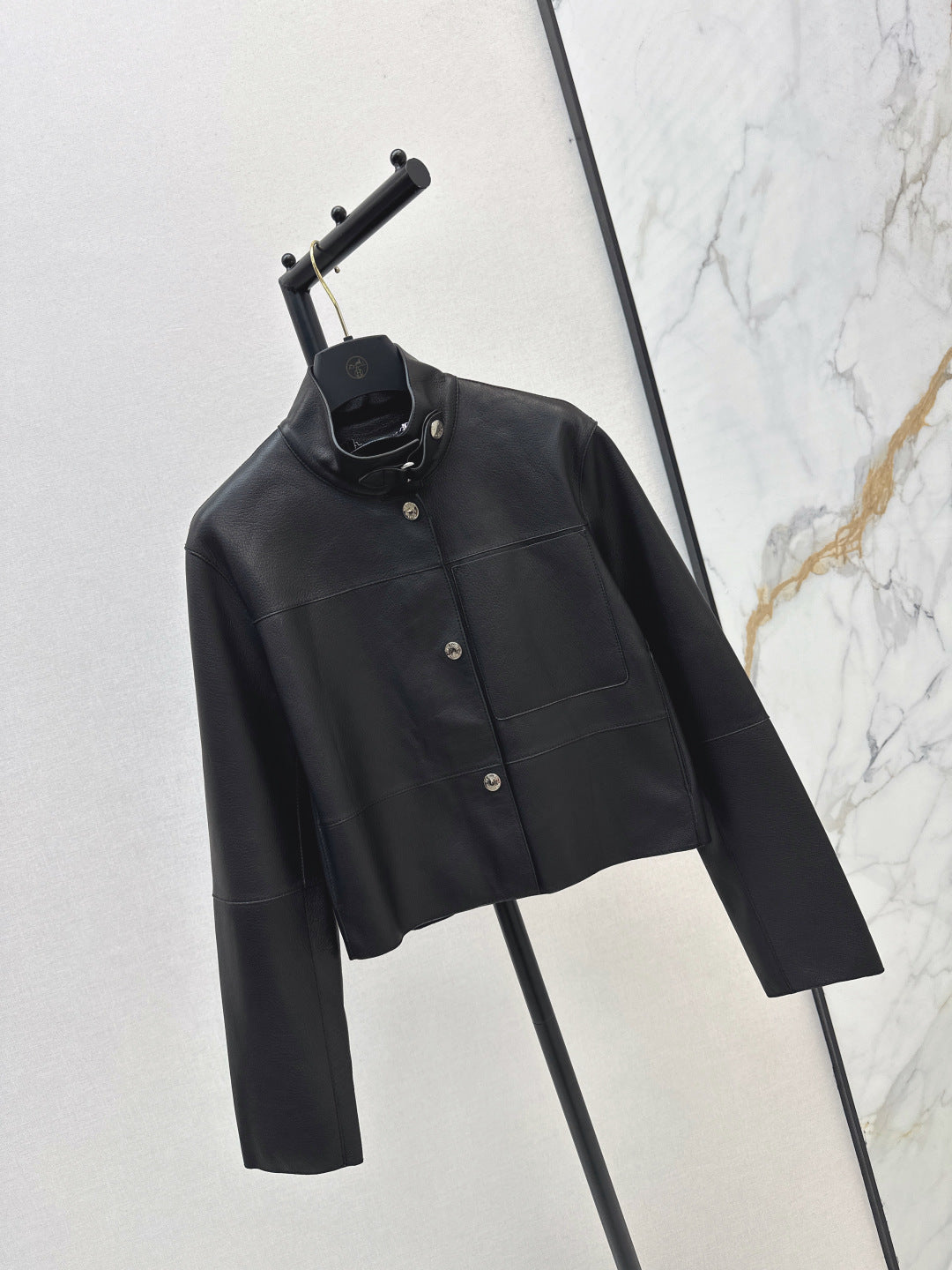 Herm 25fw leather jacket