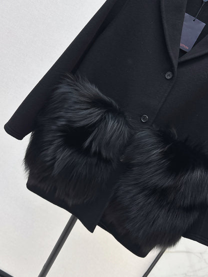 Louis 25fw fox hair coat