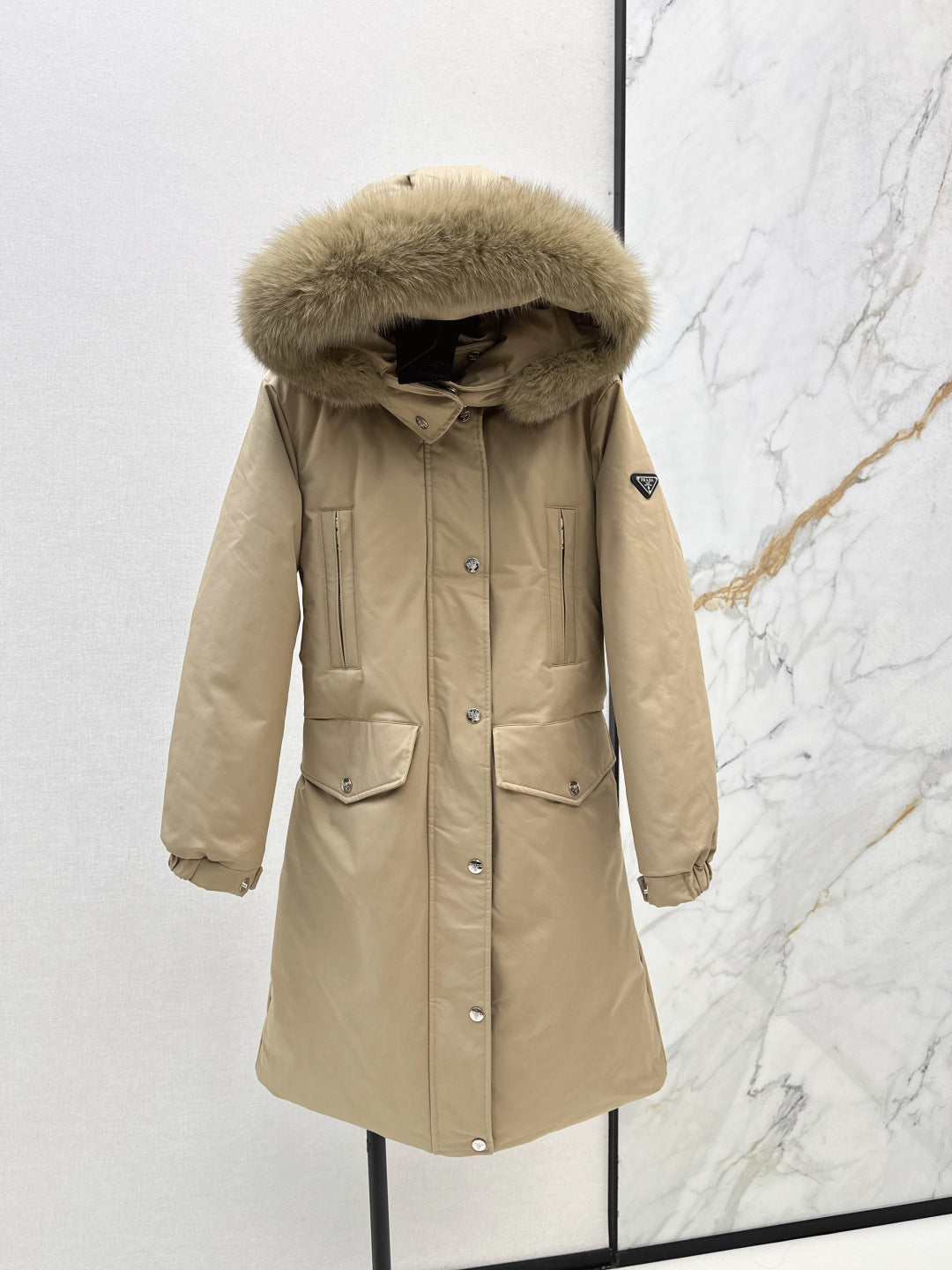 Pra 25fw long down jacket