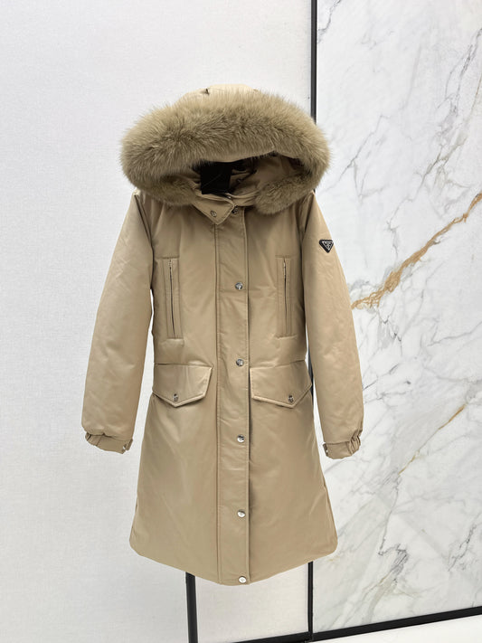 Pra 25fw long down jacket