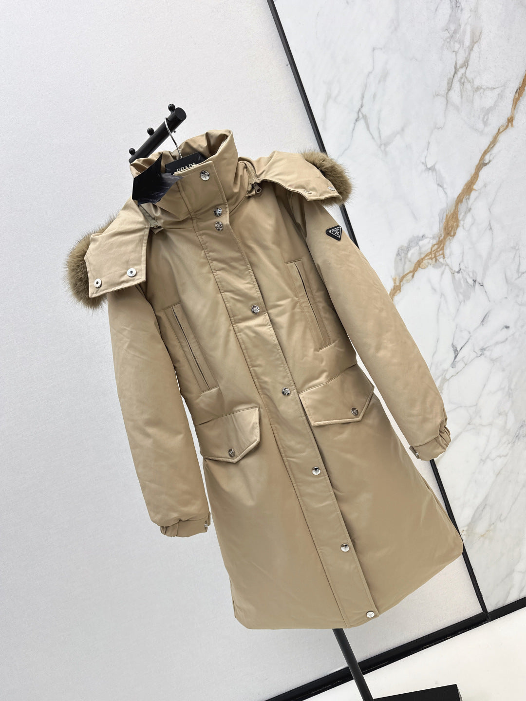 Pra 25fw long down jacket