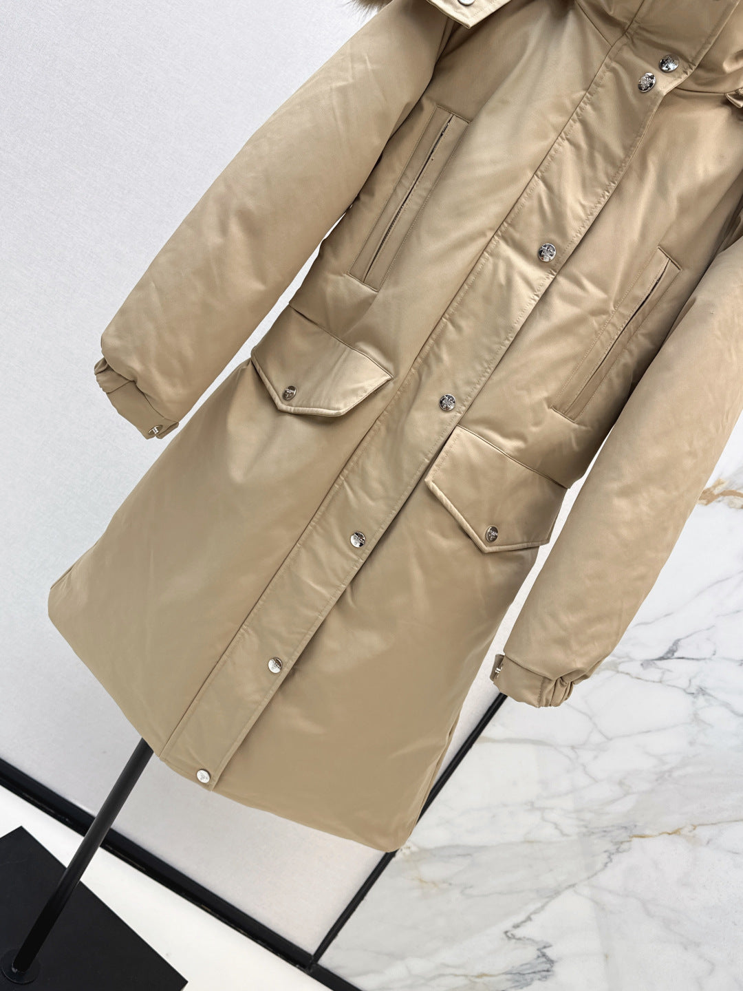 Pra 25fw long down jacket