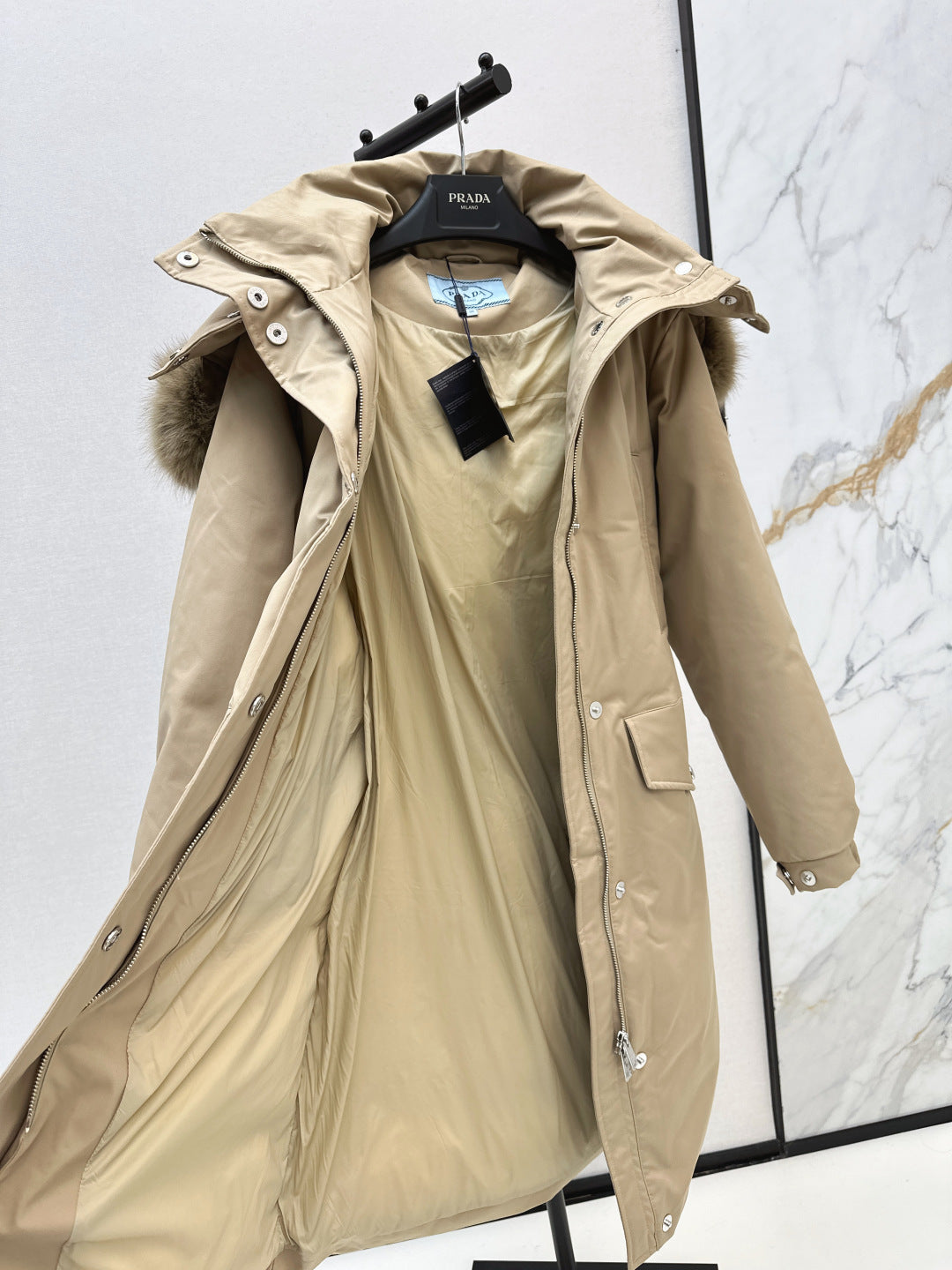 Pra 25fw long down jacket