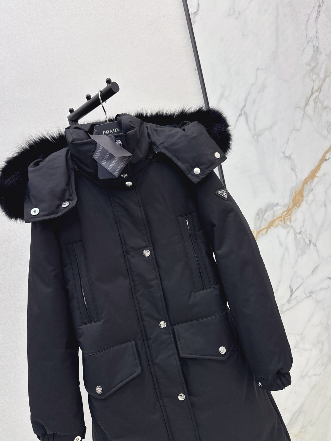 Pra 25fw long down jacket