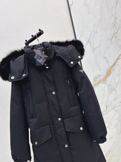 Pra 25fw long down jacket