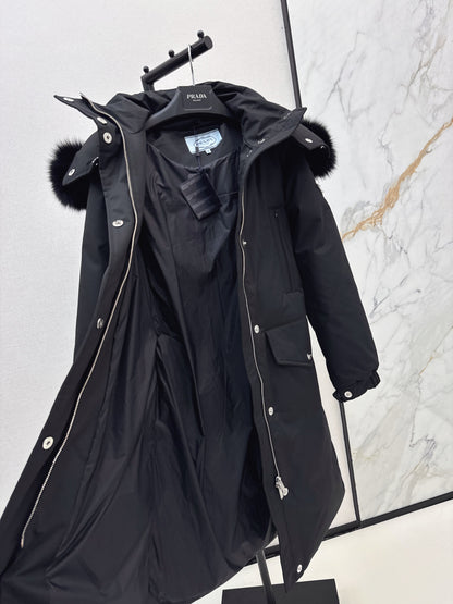 Pra 25fw long down jacket