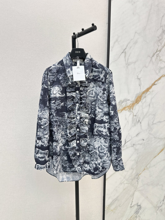 CD 25fw printed shirt