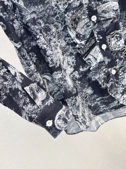 CD 25fw printed shirt