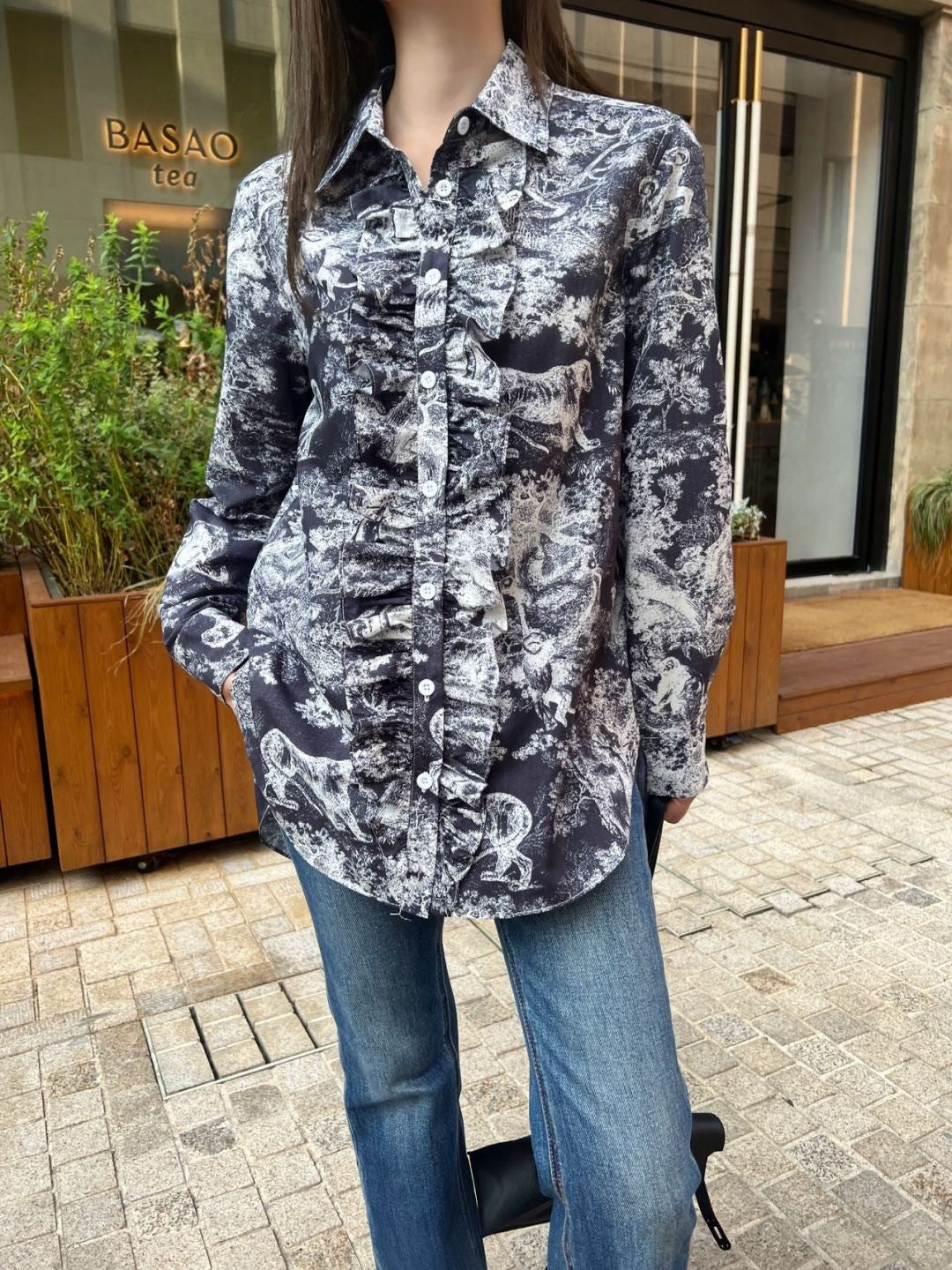 CD 25fw printed shirt
