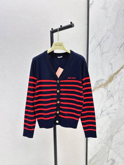 Miu 25fw knitted cardigan