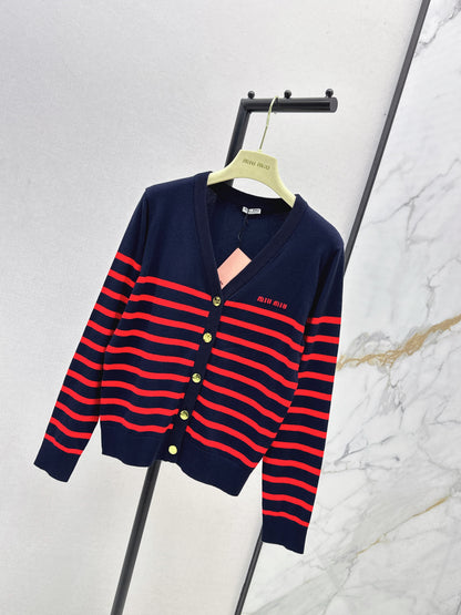 Miu 25fw knitted cardigan