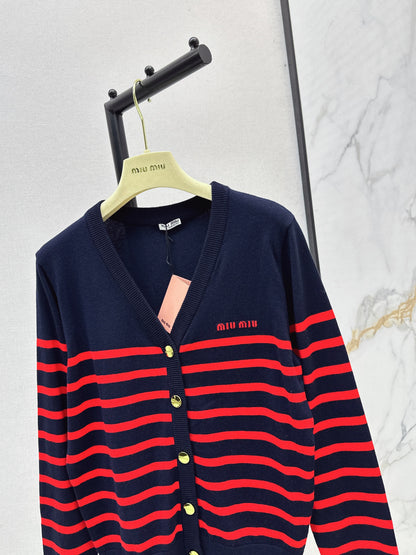 Miu 25fw knitted cardigan