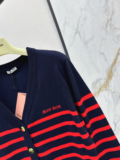 Miu 25fw knitted cardigan
