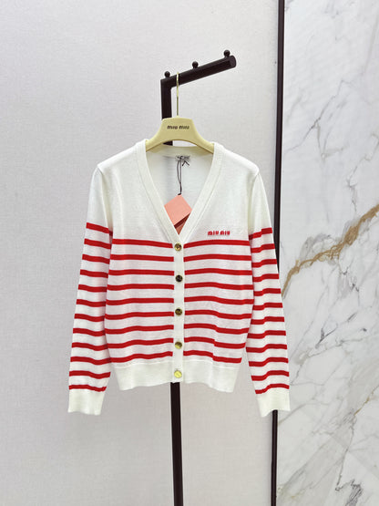 Miu 25fw knitted cardigan