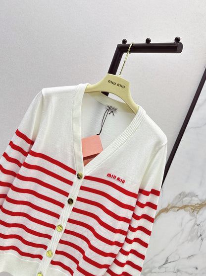 Miu 25fw knitted cardigan