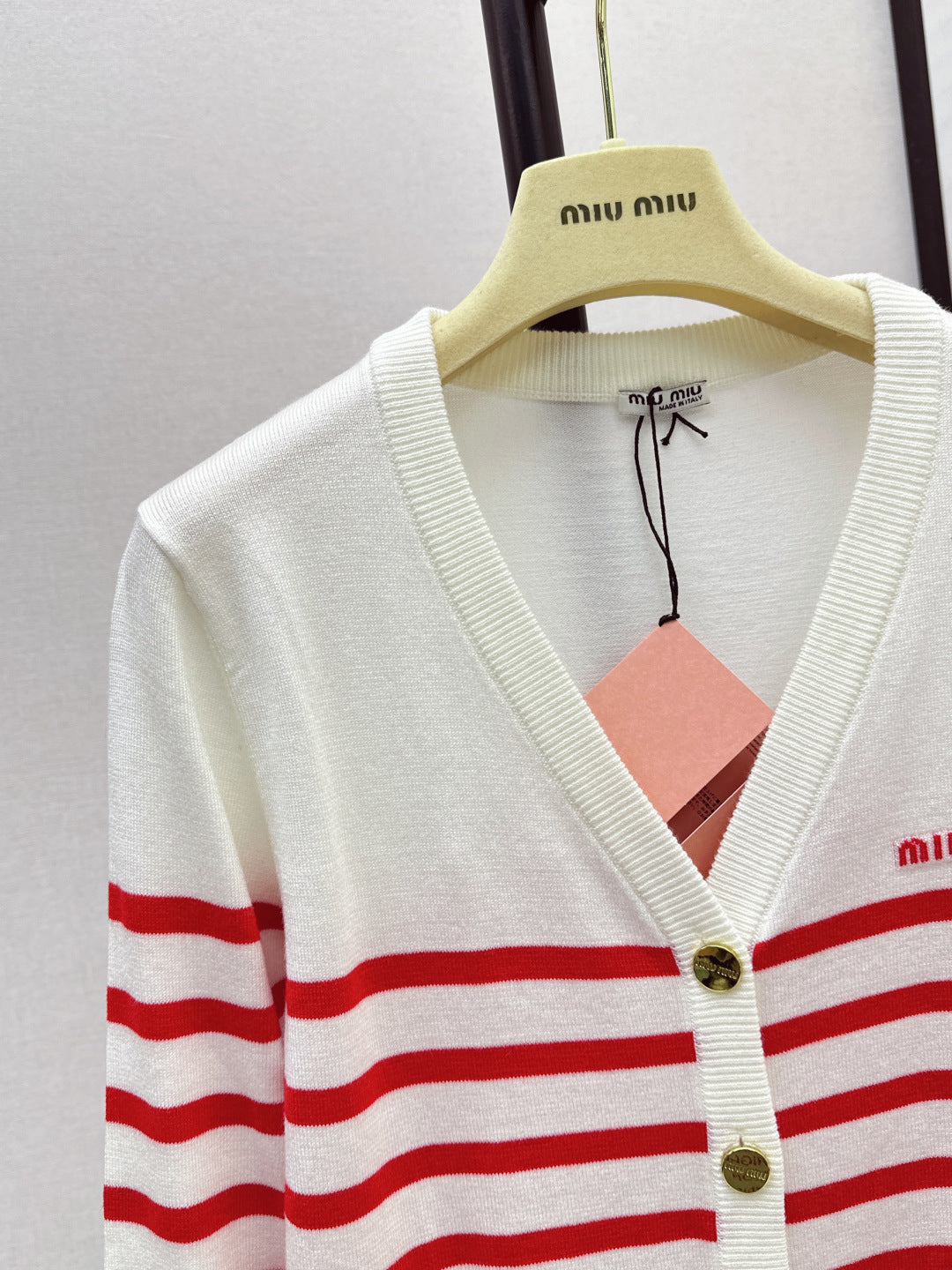 Miu 25fw knitted cardigan