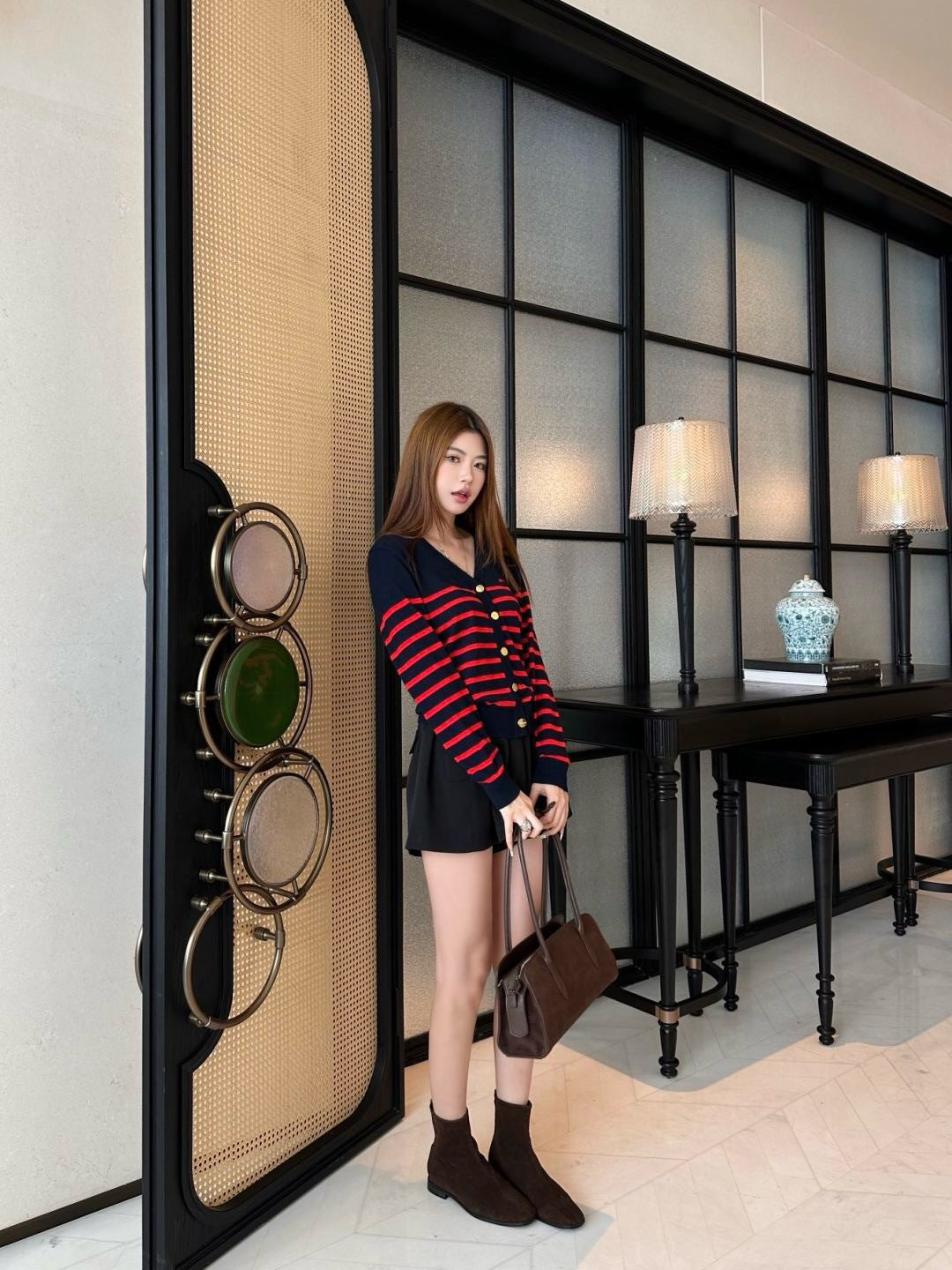 Miu 25fw knitted cardigan