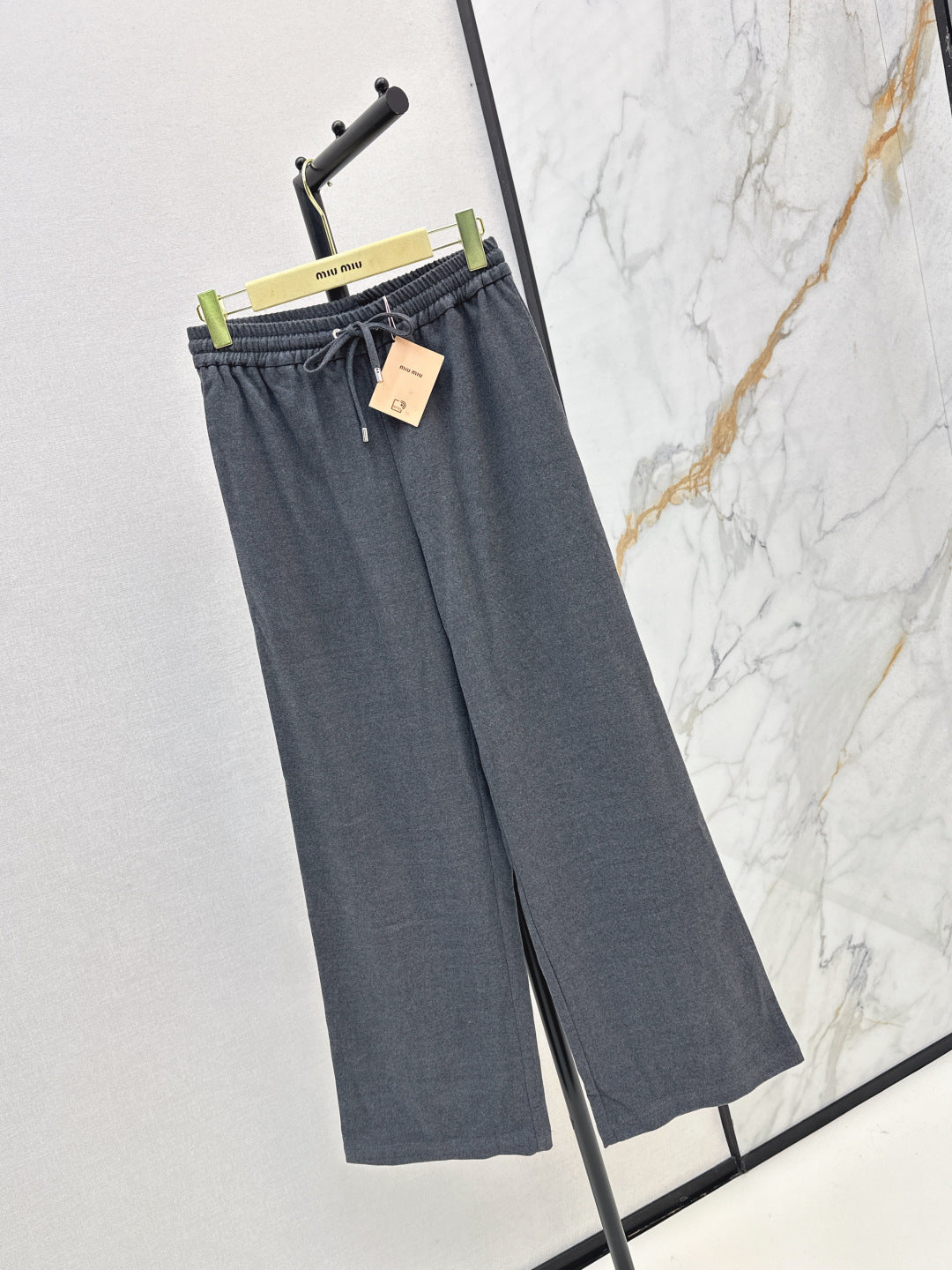 Miu 25fw drawstring pants