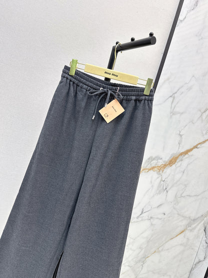 Miu 25fw drawstring pants