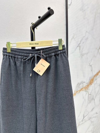 Miu 25fw drawstring pants