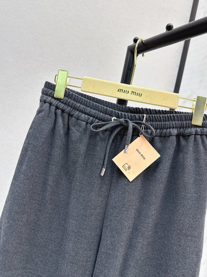 Miu 25fw drawstring pants