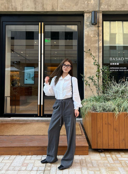 Miu 25fw drawstring pants