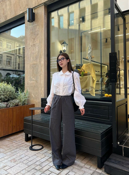 Miu 25fw drawstring pants