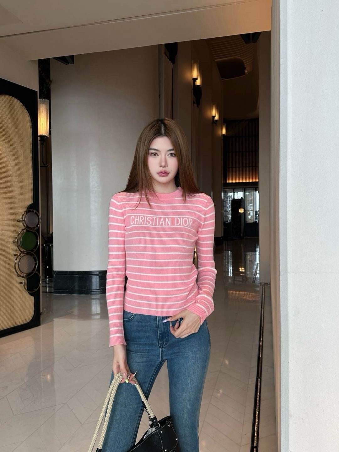 CD 25fw knitted sweater