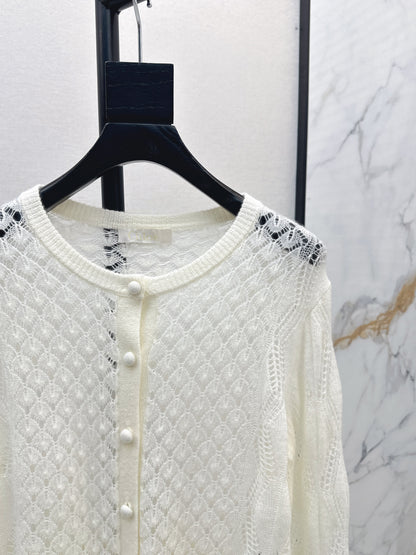 Chl 25fw ruffle cardigan