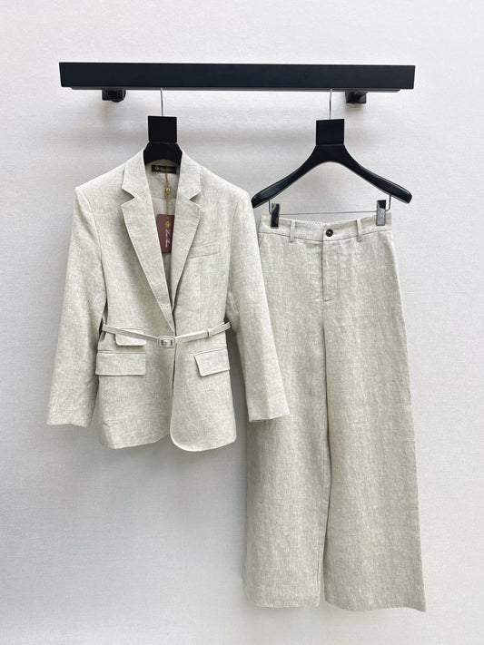 Loro 25fw linen suit