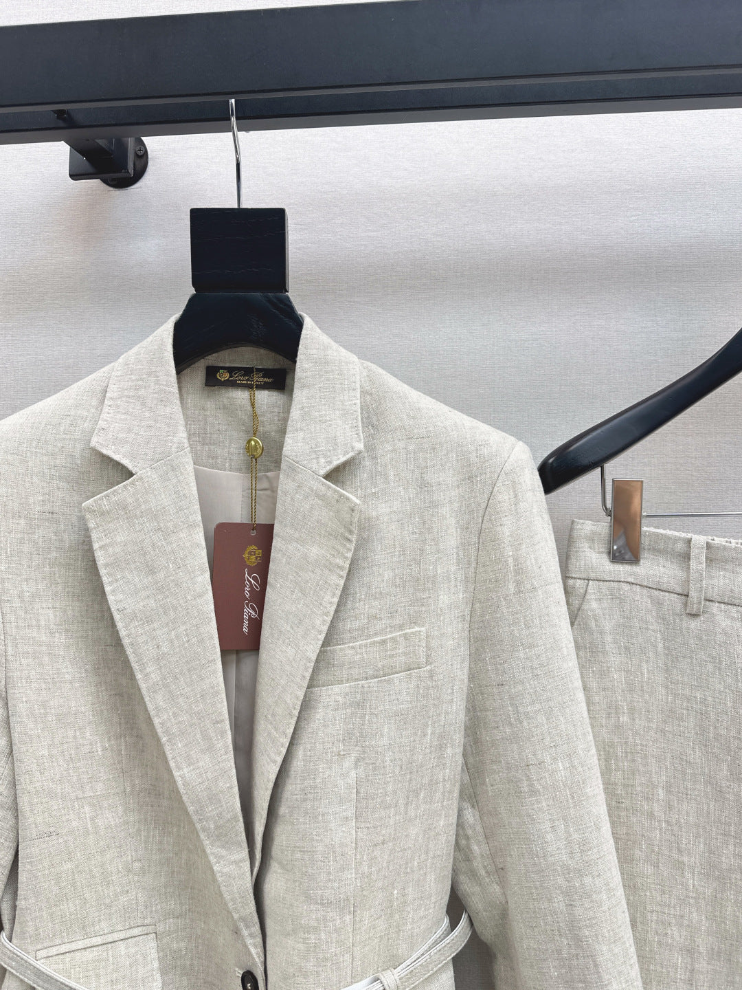 Loro 25fw linen suit