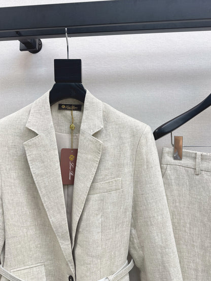 Loro 25fw linen suit