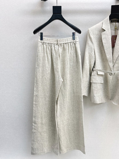 Loro 25fw linen suit