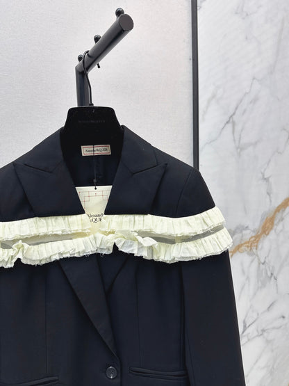 Queen 25fw ruffle blazer