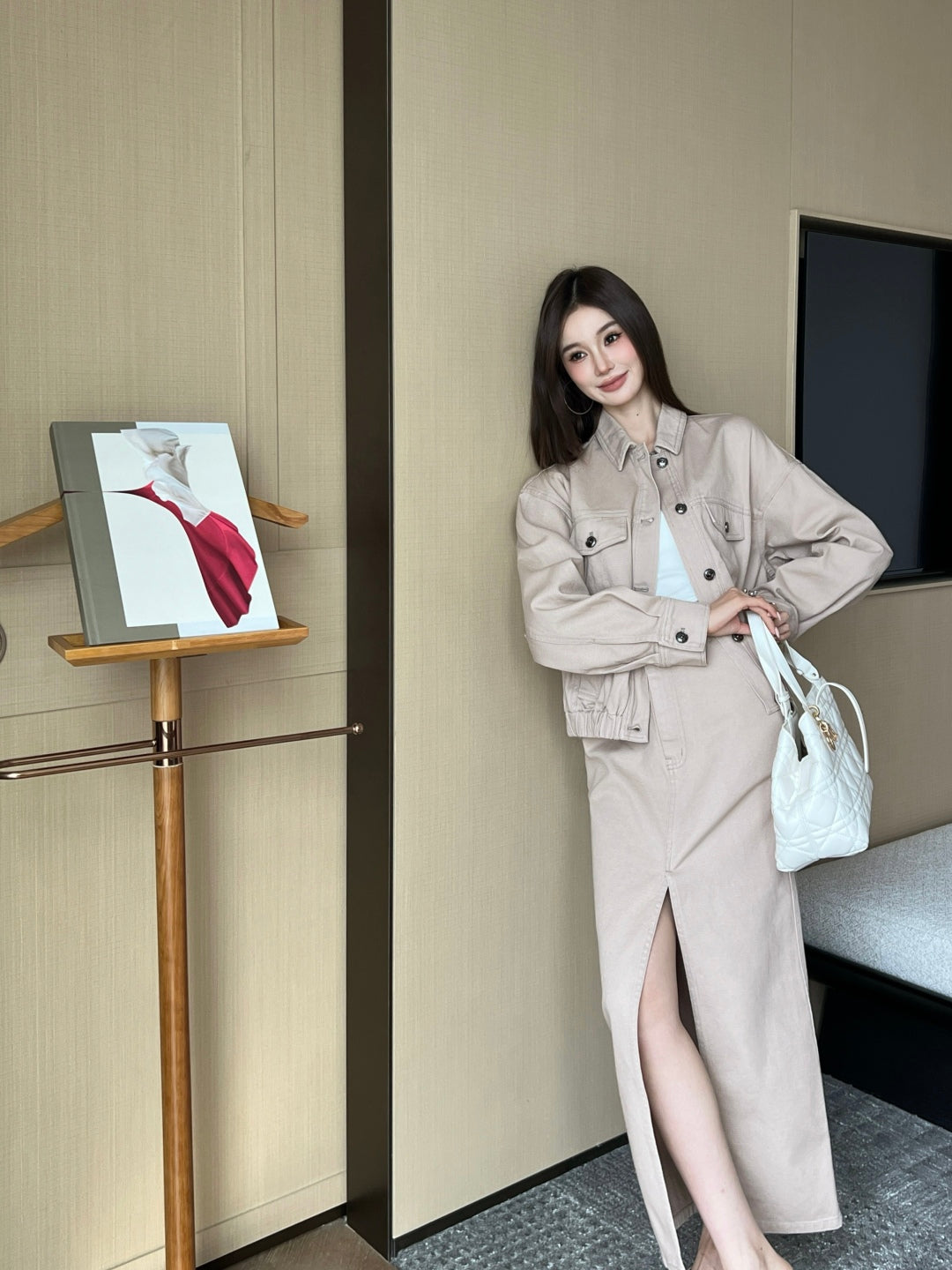Brune 25fw slit skirt