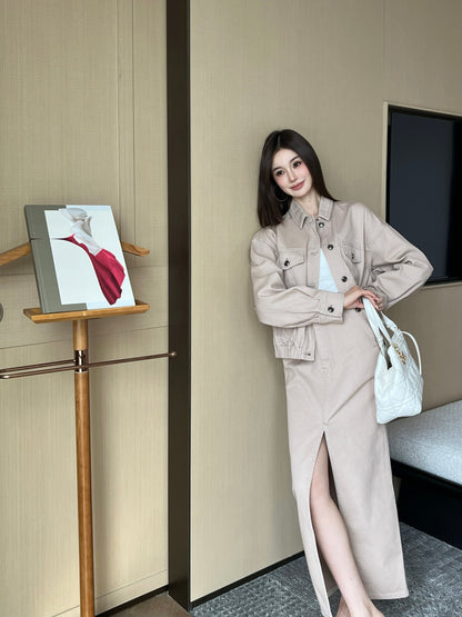 Brune 25fw slit skirt