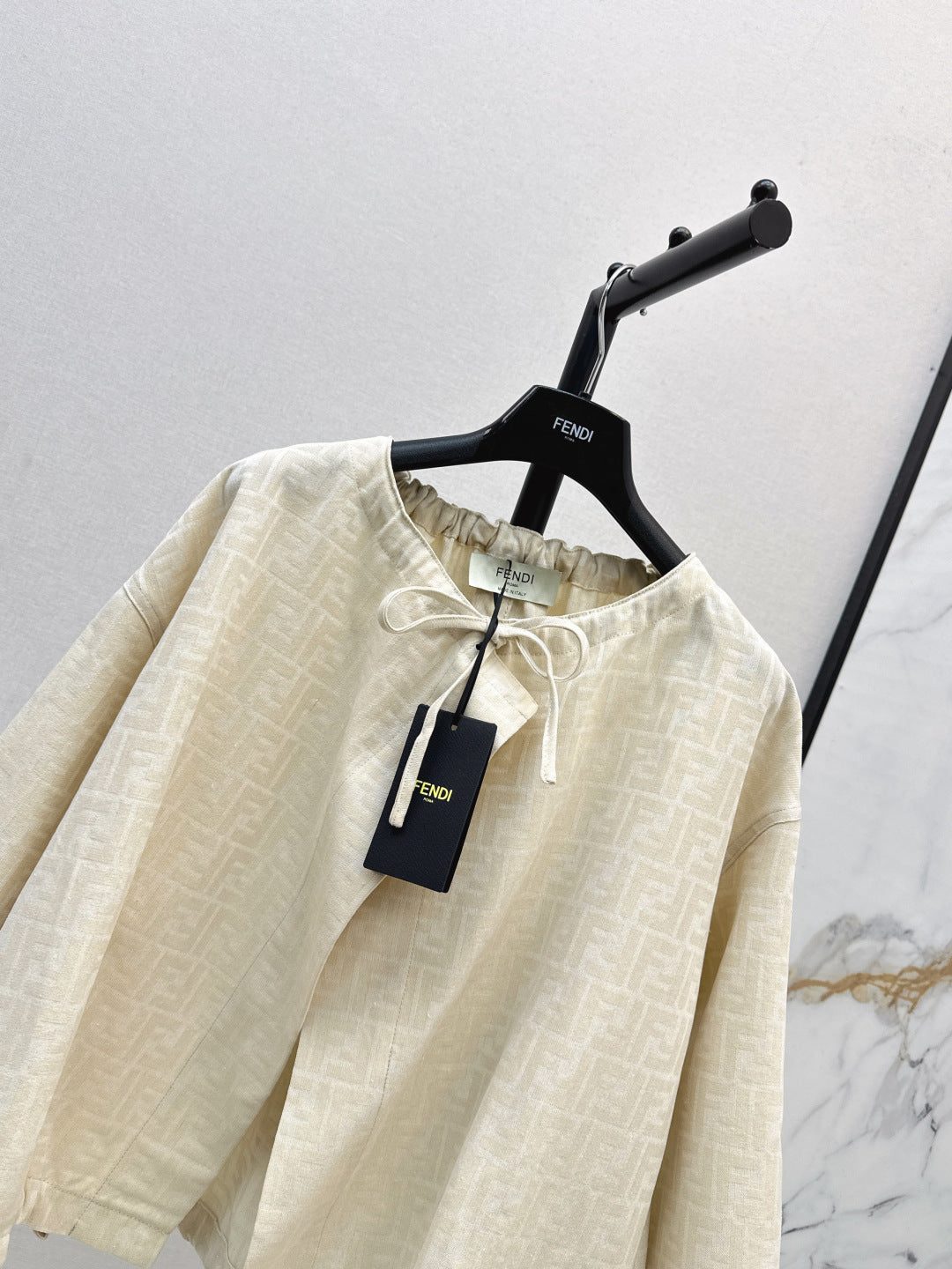 Fend 25fw printed cape jacket
