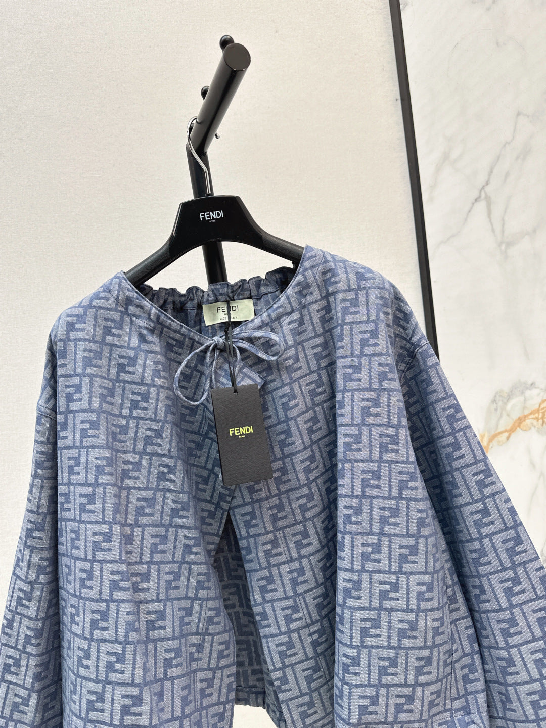 Fend 25fw printed cape jacket