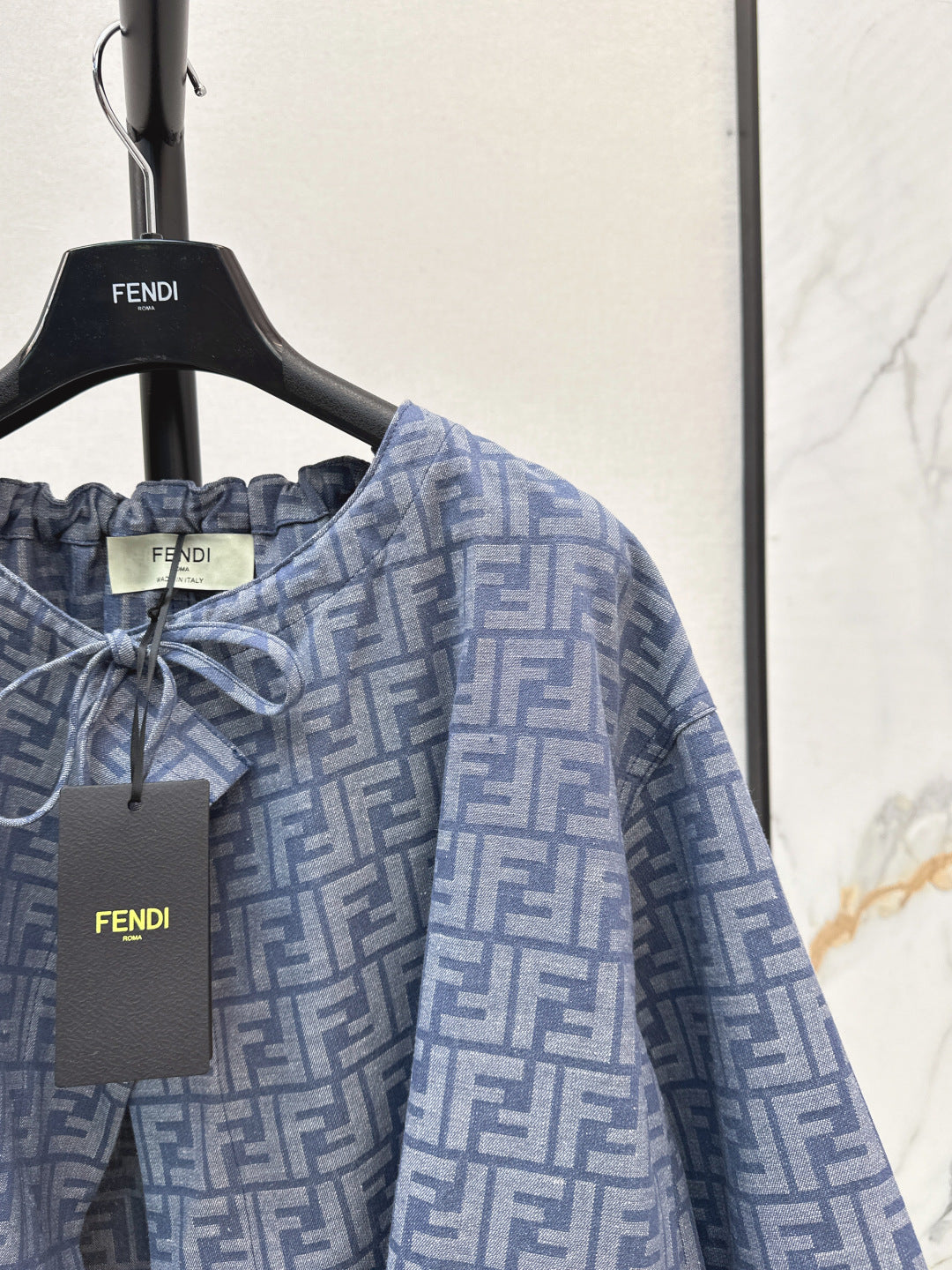 Fend 25fw printed cape jacket