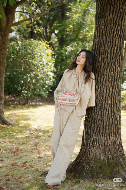 Fend 25fw printed cape jacket