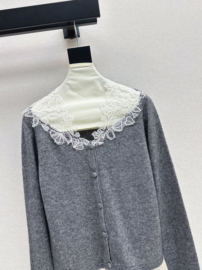 Es 25fw lace cardigan
